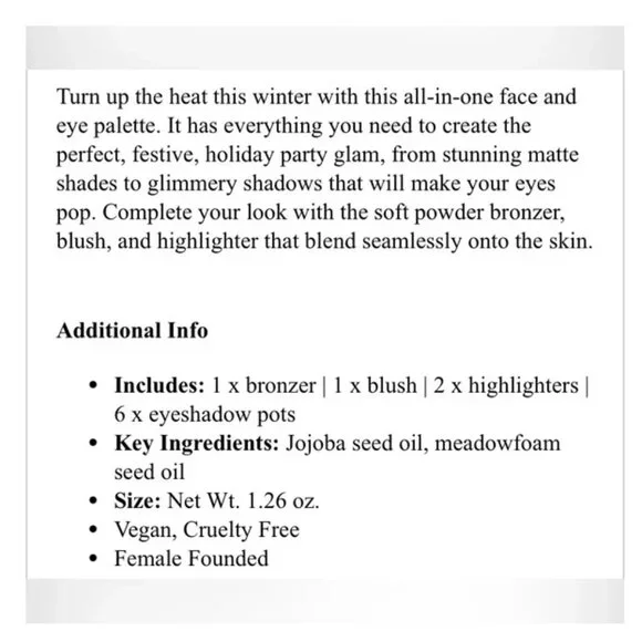 Iconic London Heat Of The Moment Face & Eye Palette New in Package - Picture 4 of 4